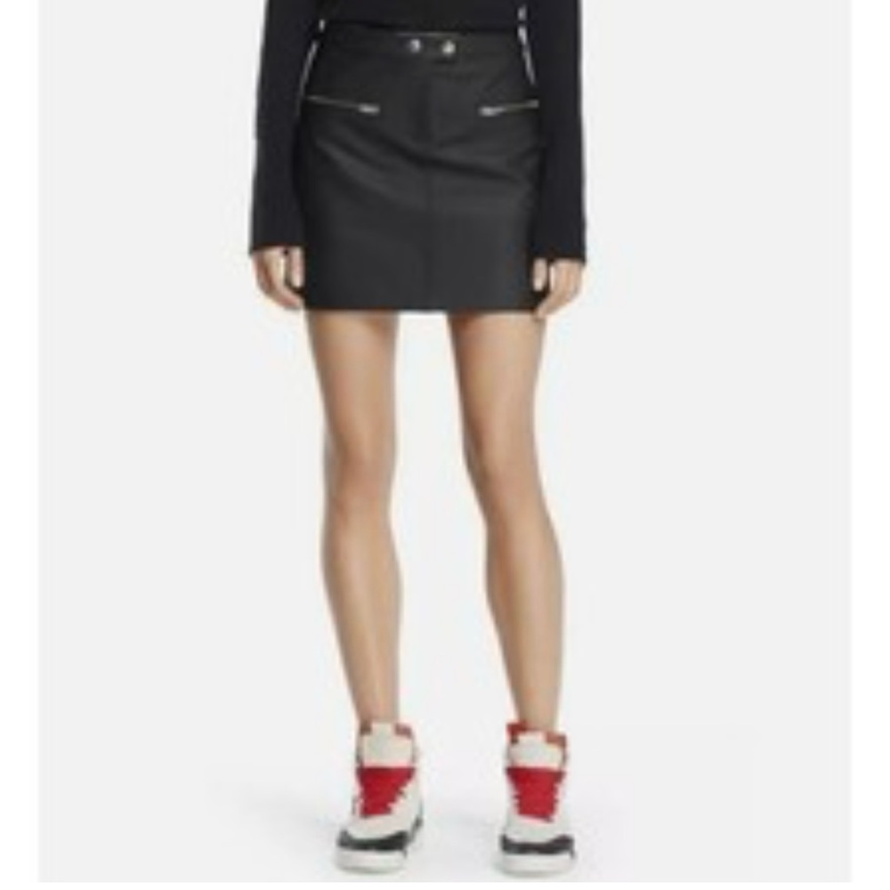 Rag & Bone PACE 100% Lamb Leather Moto Racing Stripe...